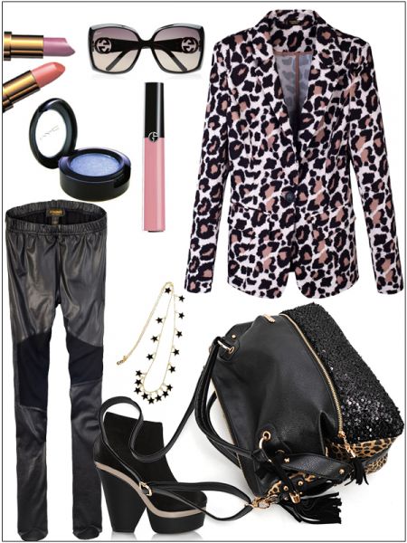 Bolsa casual leopardo